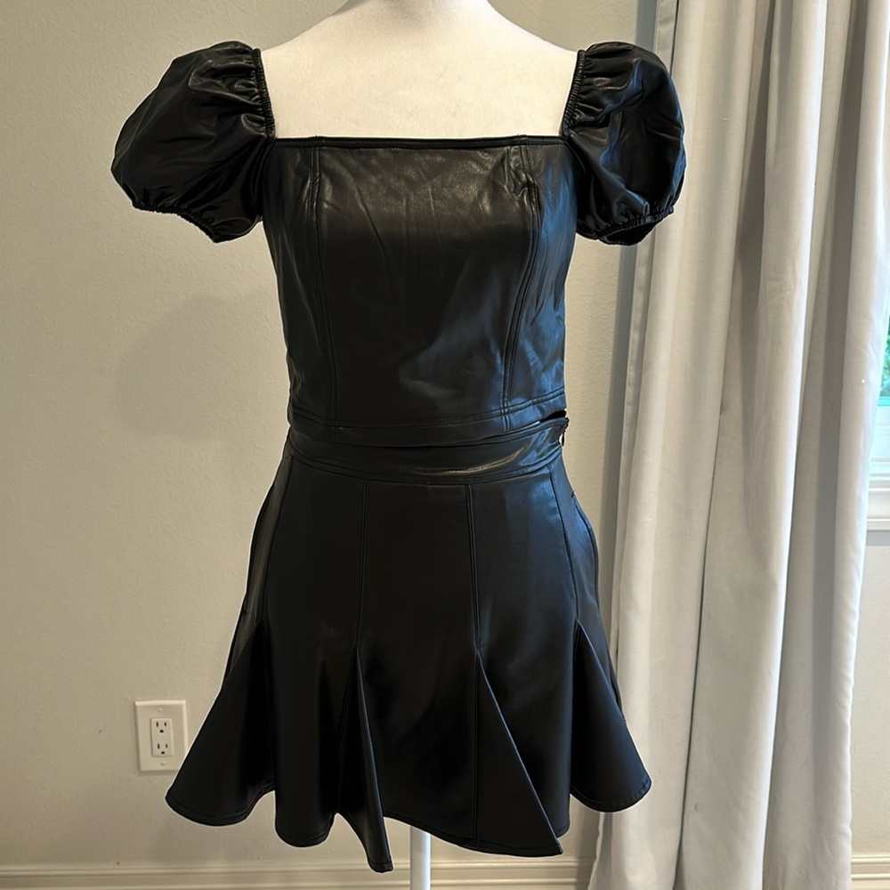 Faux leather skirt! Skirt only. Top in separate listing